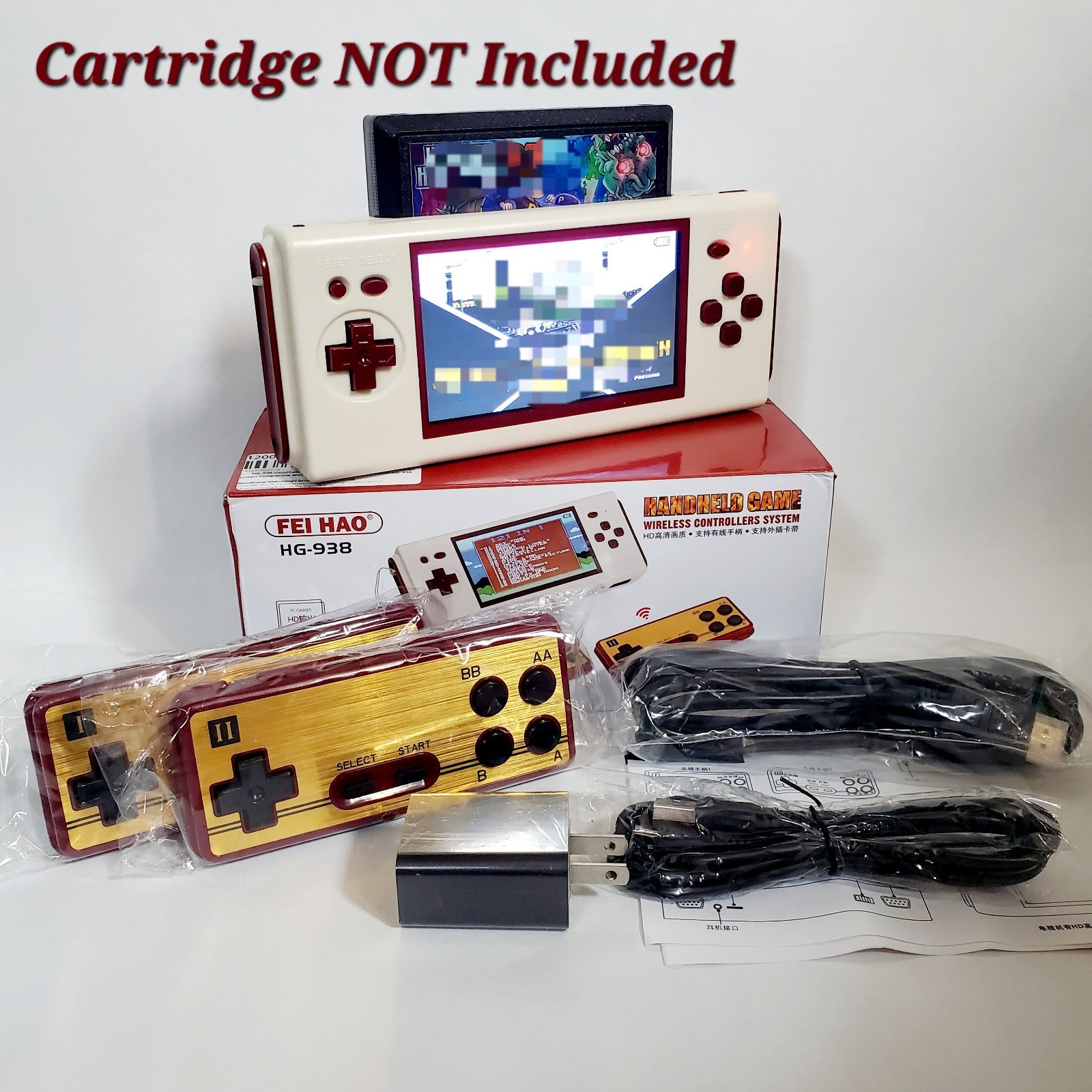 TOP LOADER Handheld 8Bit Console 60pin FC-Pocket Portable Cartridge Game Reader