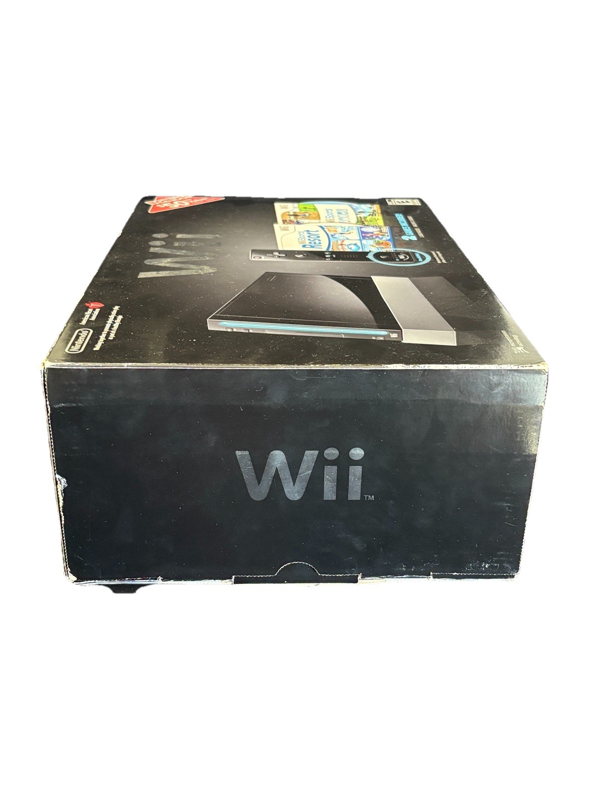 Nintendo Wii Console GameCube Compatible RVL-001 Bundle Wii Sports Resort Black