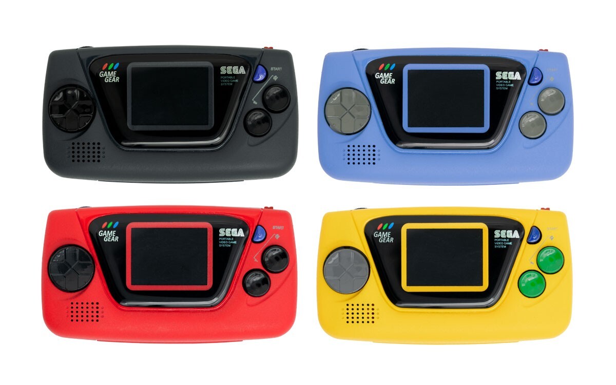 SEGA Game Gear Micro Black Blue Yellow Red White Big Window Micro