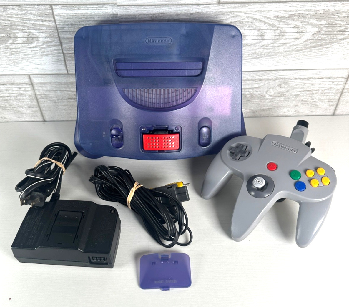 N64 Console Grape Purple With Memory Expansion Pack & Controller Tested Nintendo
