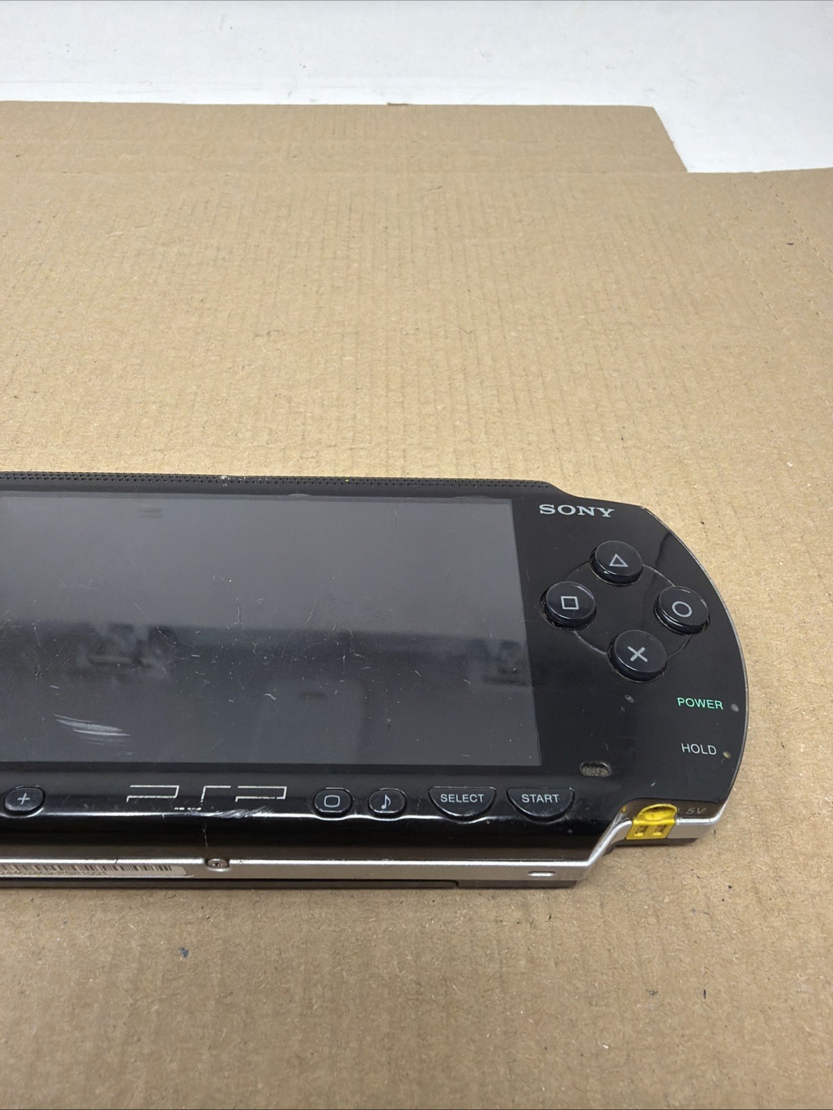 Sony PSP-1001 Black Console Tested Works No UMD Read No Battery Cover