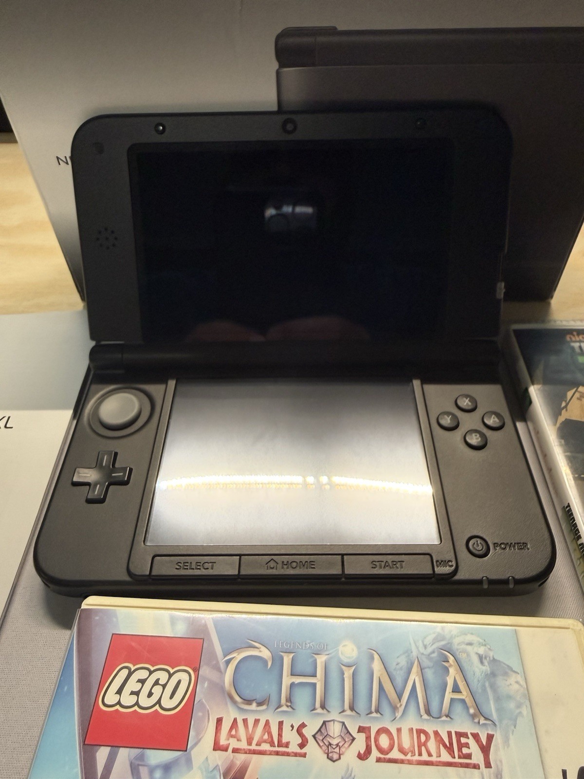 Nintendo 3DS XL 4GB Handheld Console Black CIB With 5 Games