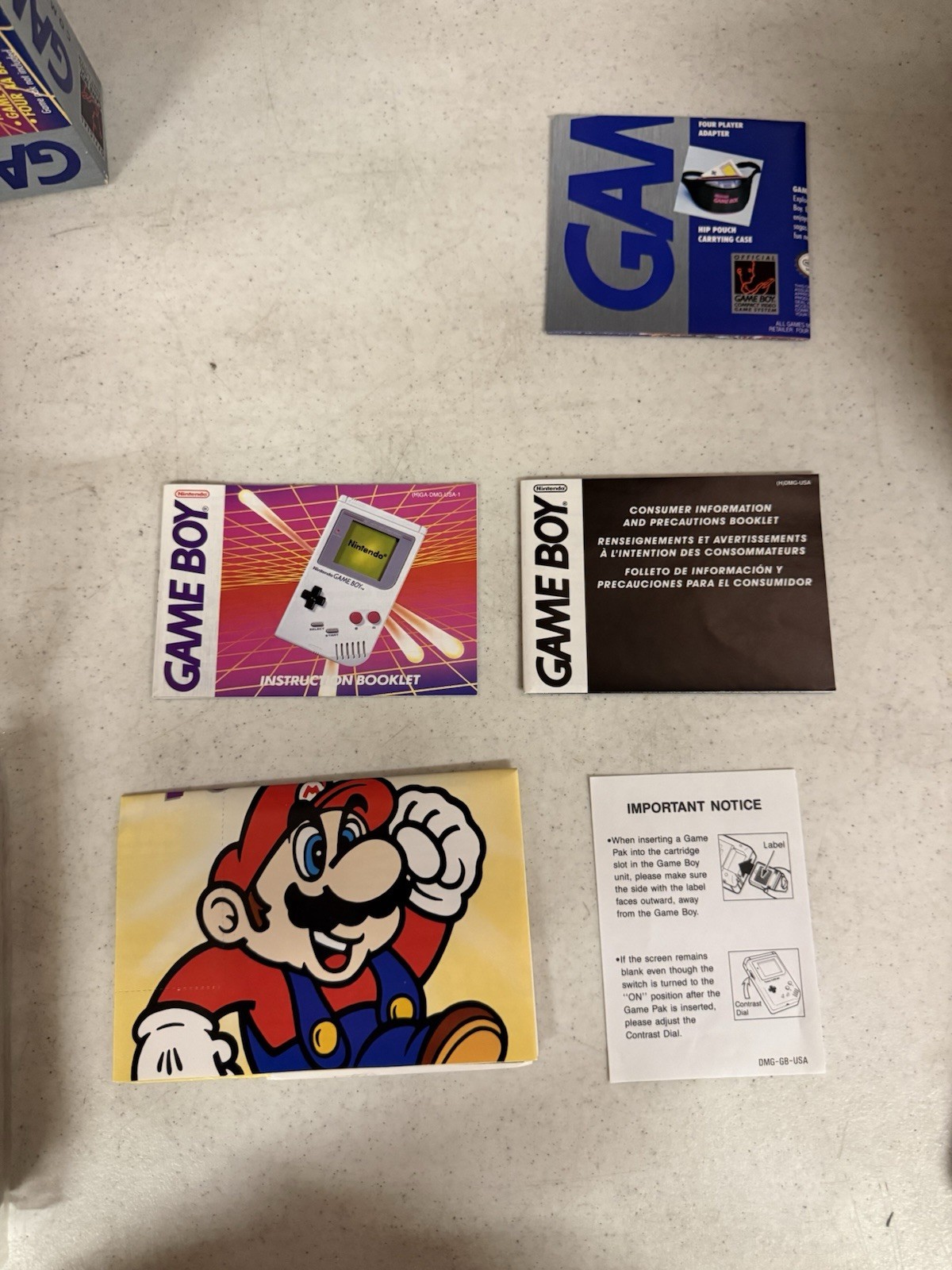 Nintendo Game Boy DMG-01 System Complete CIB Walmart Box Variant Matching Serial