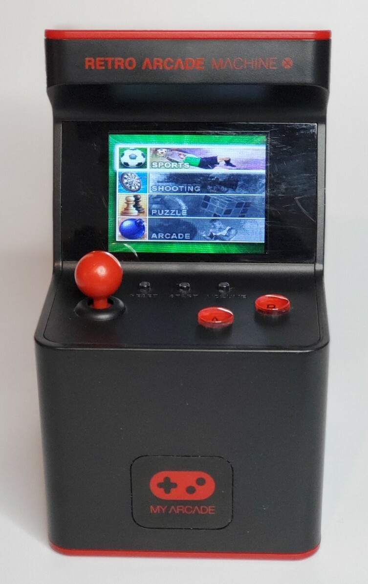 Dream Gear Retro Arcade Machine Mini My Arcade Black Used Item No. DGUN-2593