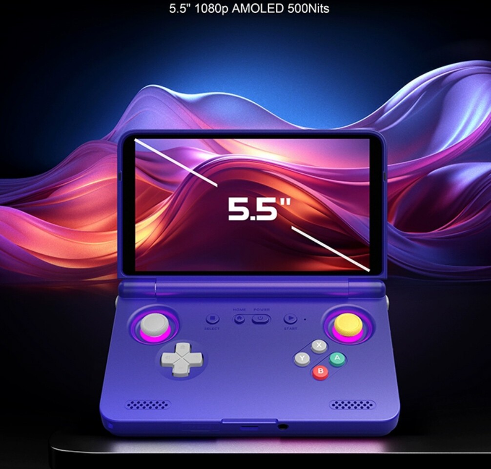 Retroid Pocket Flip2 Android Handheld Game Console SD865 OLED Retro System