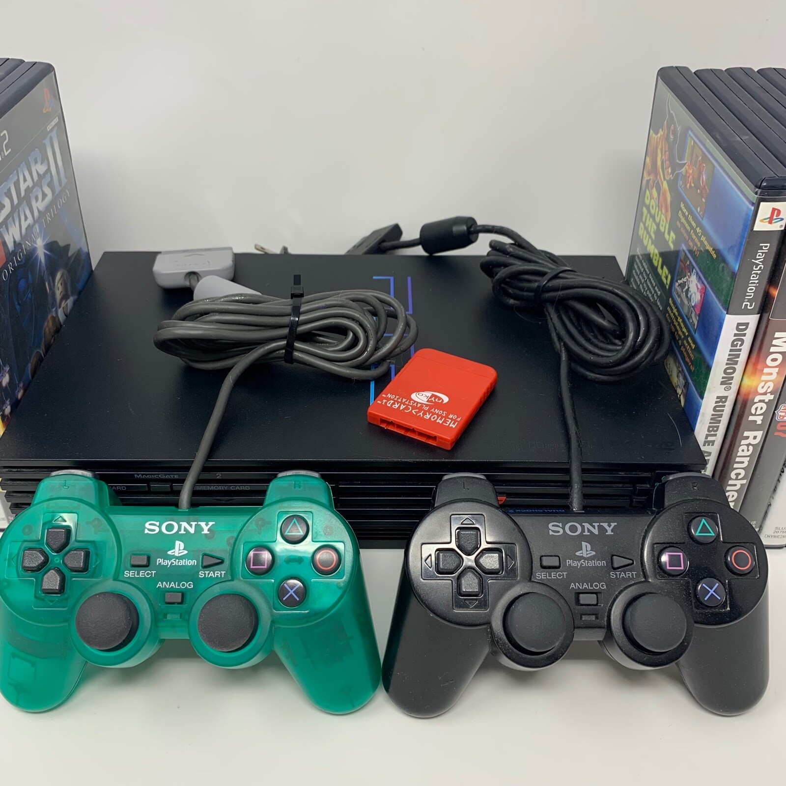 HUGE SONY PS2 Gaming System BUNDLE Games/Console/Controllers/Pad