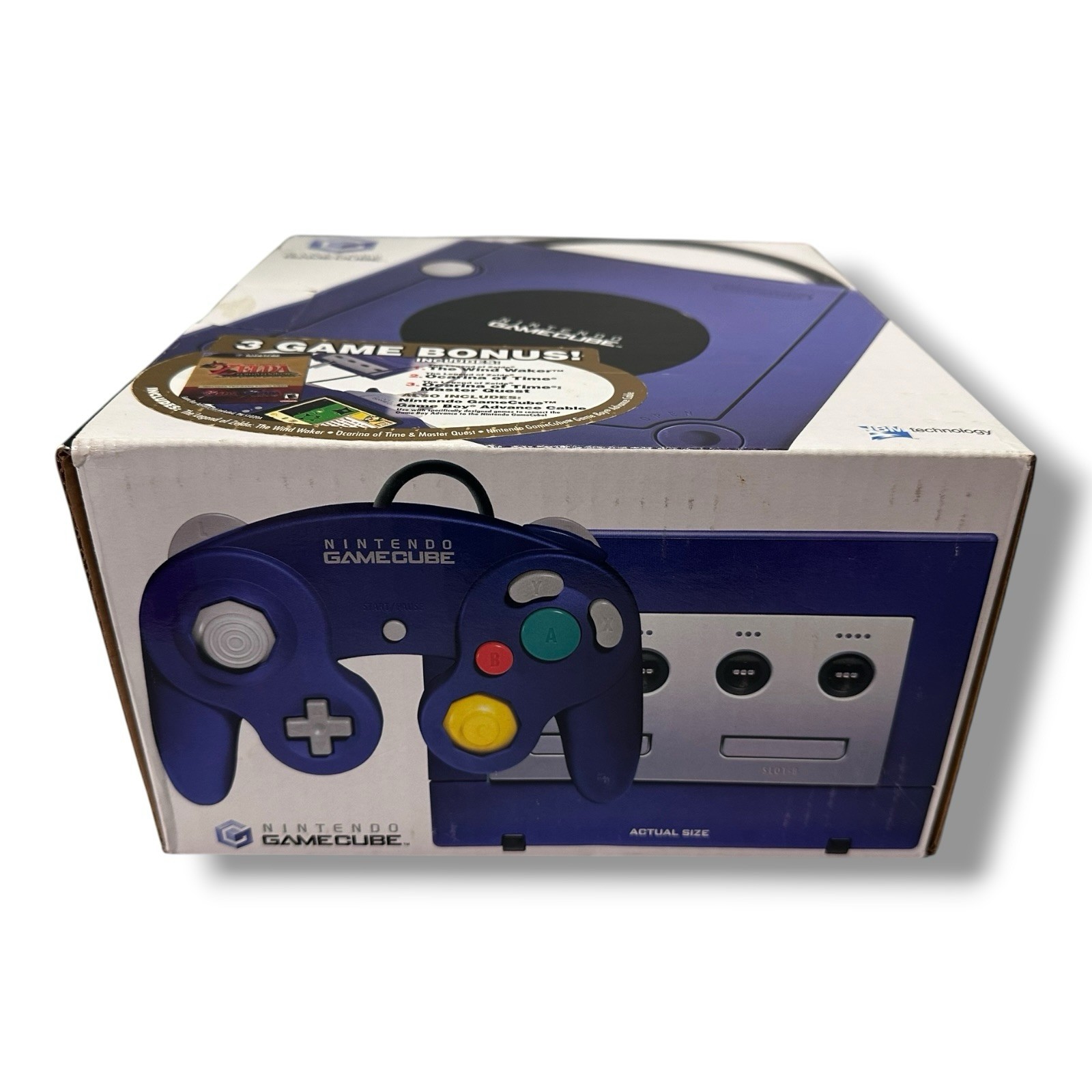 2003 Nintendo Gamecube Indigo Zelda Wind Waker Ocarina Console Box Variant RARE