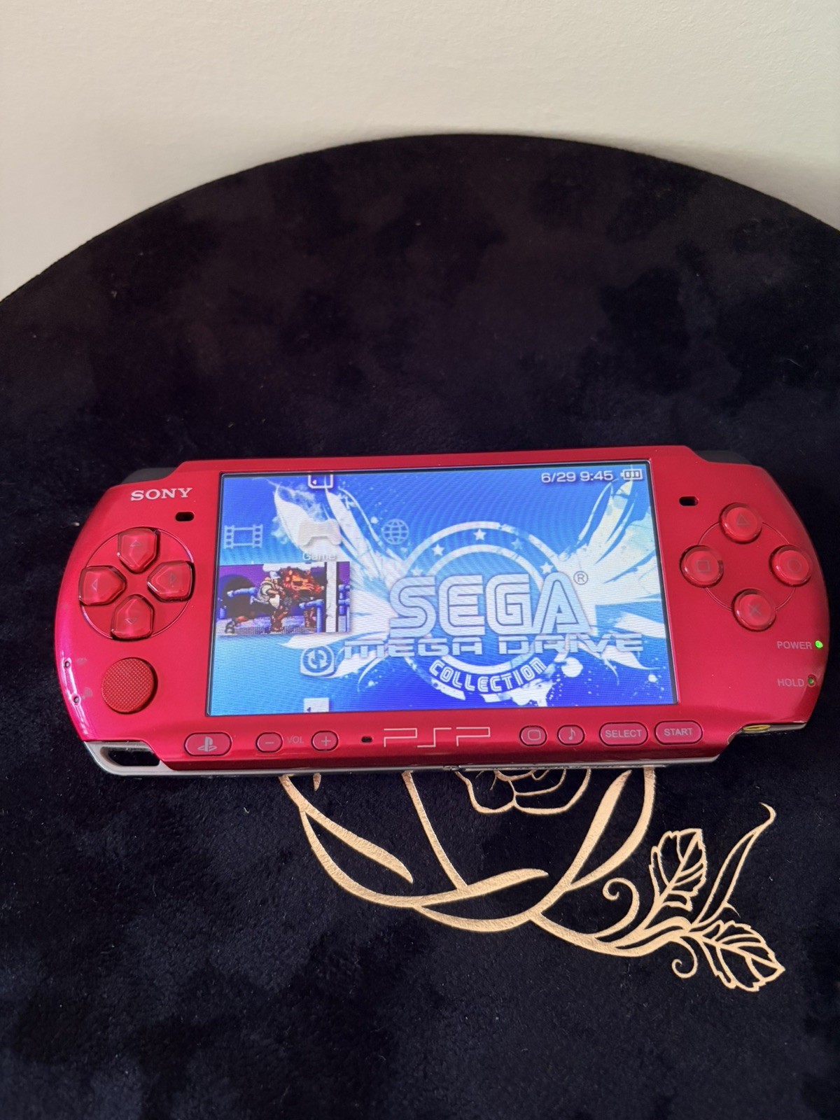Mint Condition Sony PlayStation PSP 3000 Red + 2 New Batteries + Charging Cable