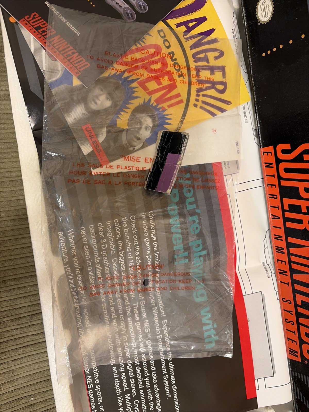 Super Nintendo Entertainment System- Super Set Box/Manual Only