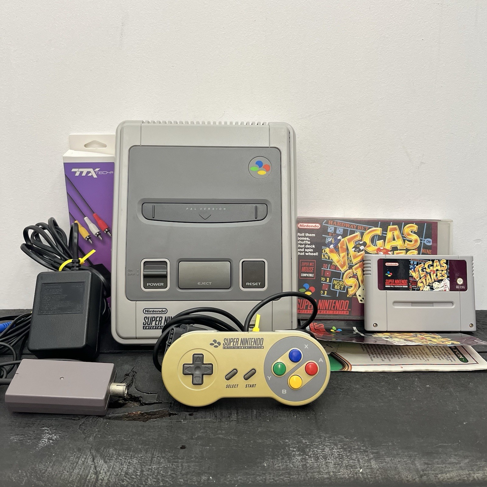 Mario’s 5 Game Value Pack Super Nintendo W.Game Controller & Leads FREE POSTAGE