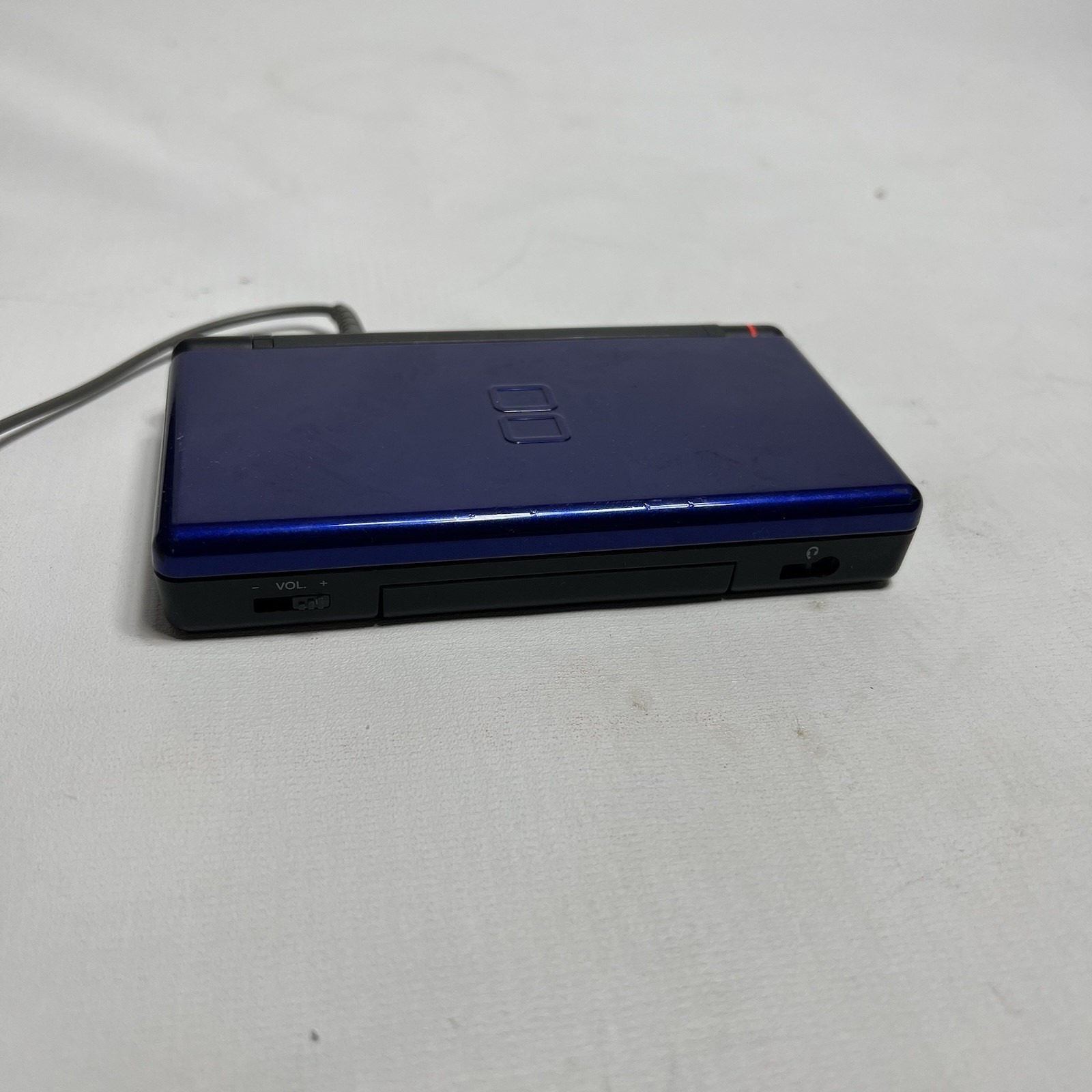 Nintendo DS Lite Blue USG-001 2006 OG Charger, Pen Included Small Crack On Hinge