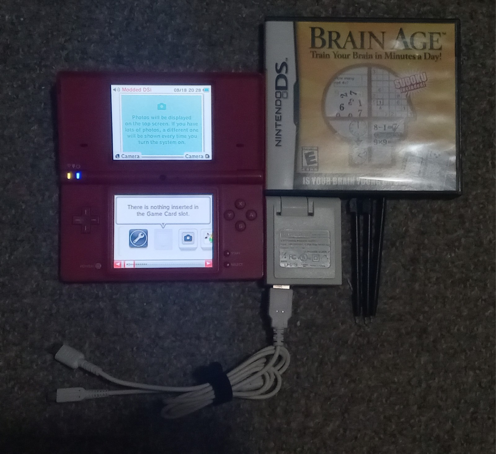 Red Nintendo DSi 4GB (w/ Brain Age CIB)