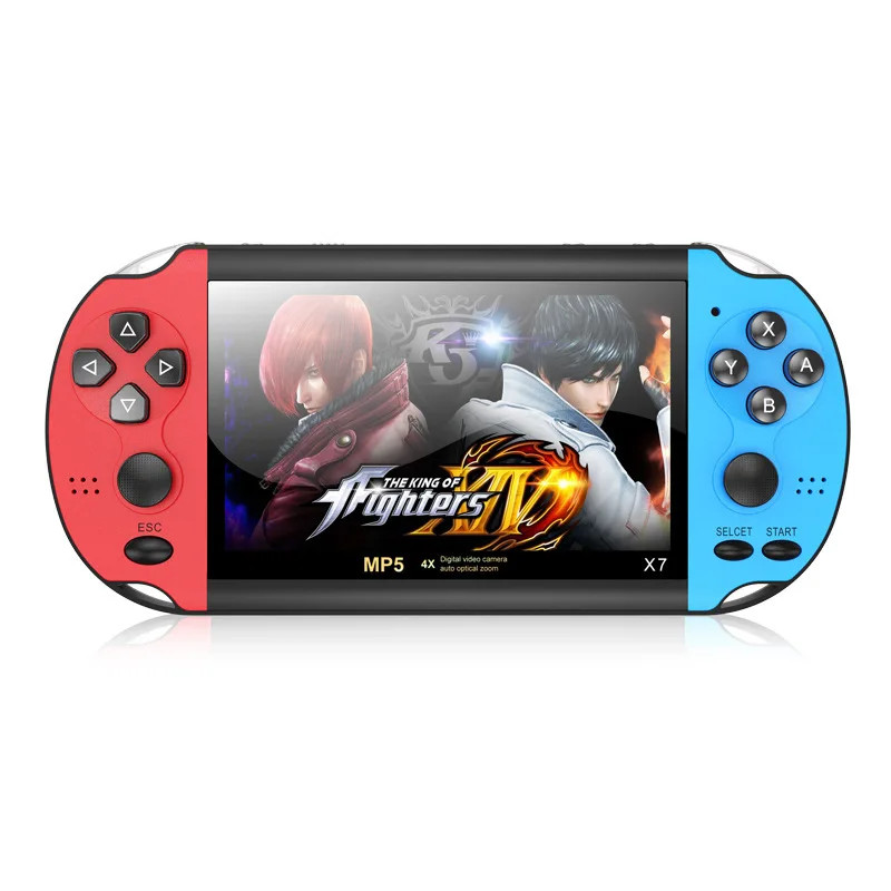 10000 Games X7 Retro Handheld Game Console with 4.3 Inch LCD Screen 8GB TF Card