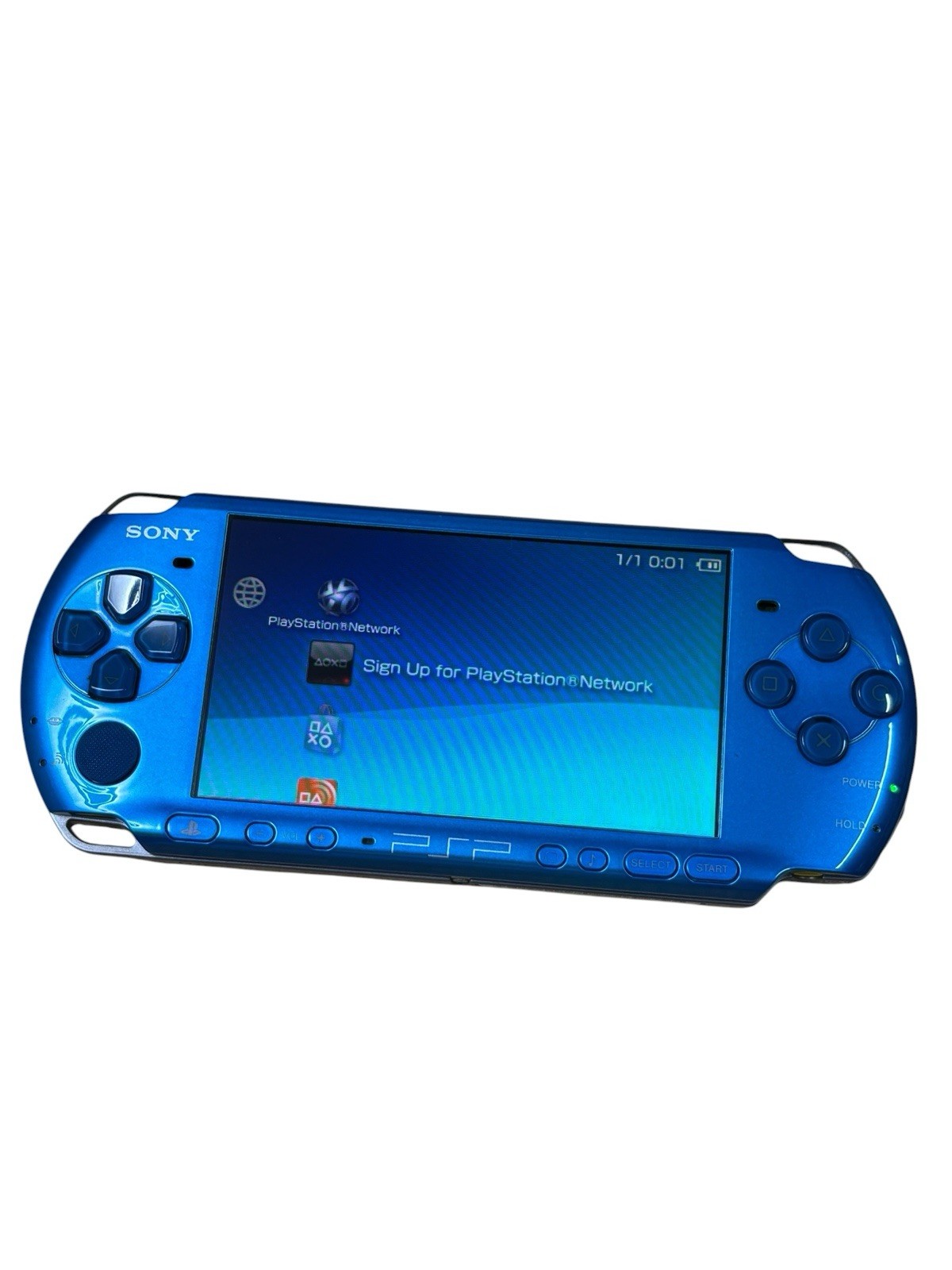 Sony PSP 3000 Vibrant Blue Console Only Tested Working Japanese Ver