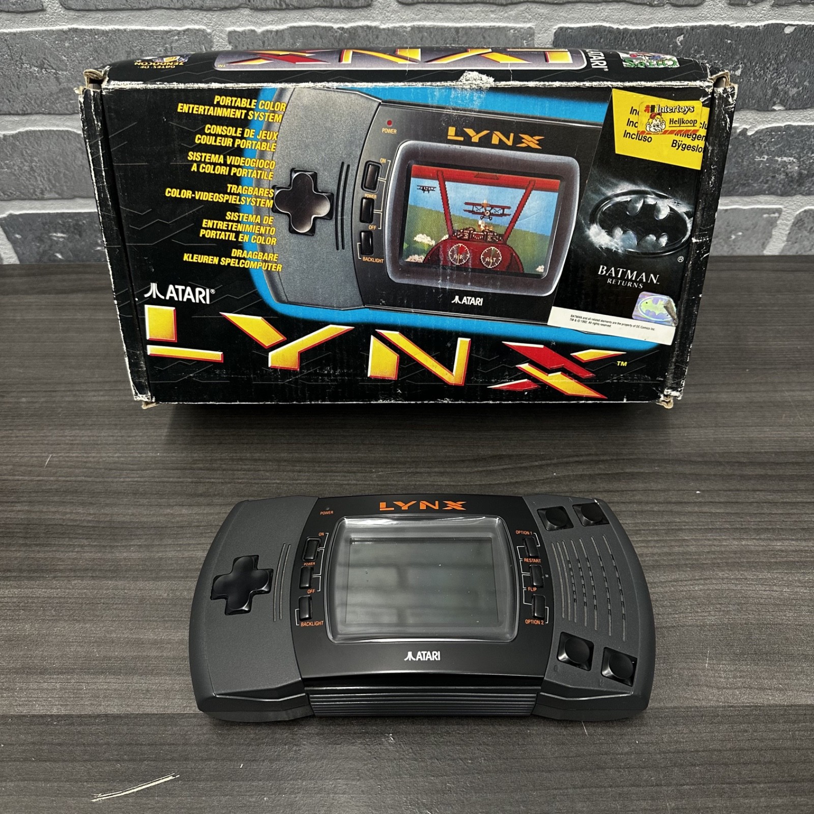 Atari Lynx Console System For Parts or Repair w/Battery Cover – With BOX!