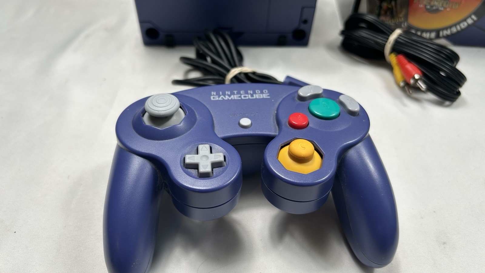 CIB Nintendo Gamecube Console Indigo DOL-001 Complete (read Dis) With Metroid Pr