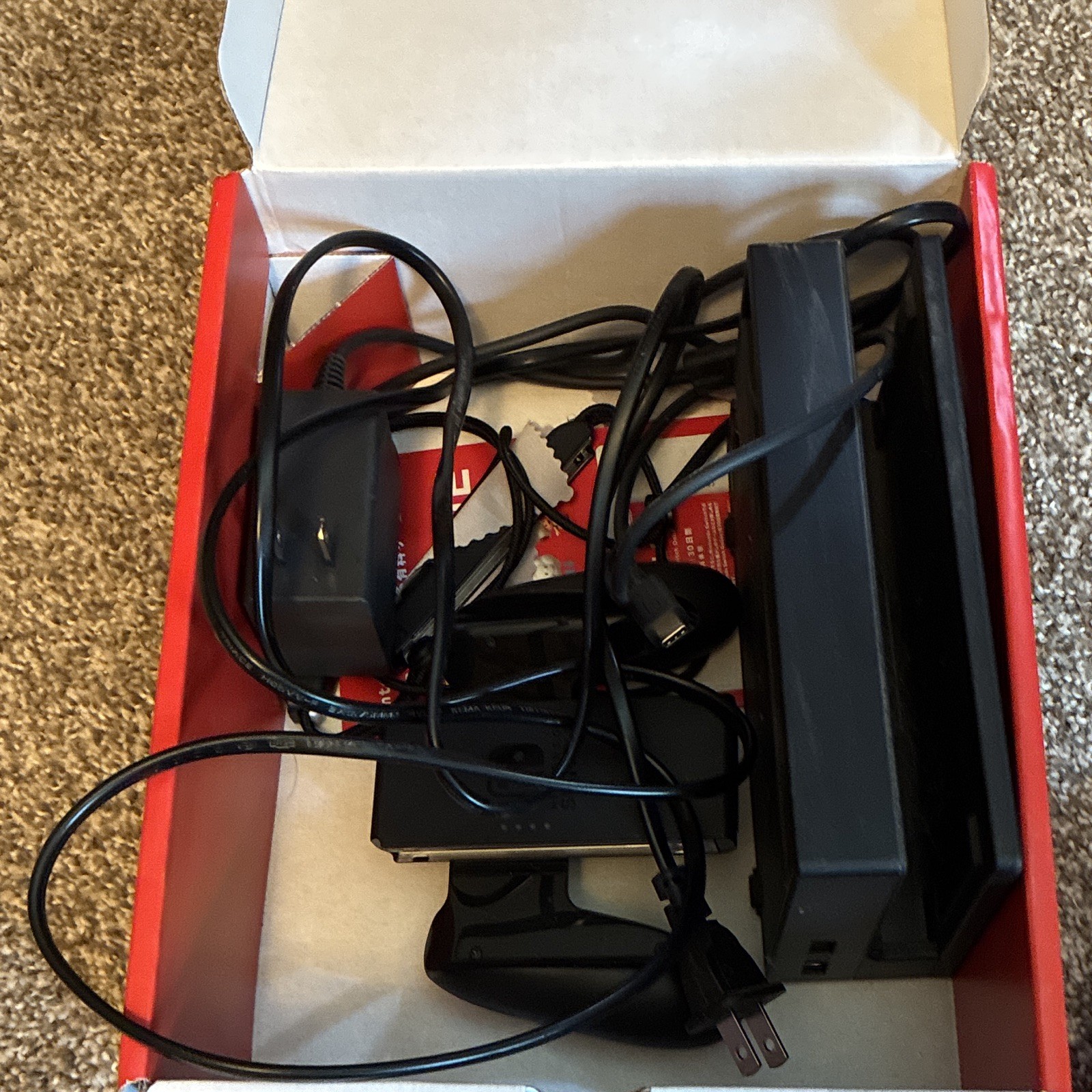 Nintendo Switch HAC-001 Gray Joy-Con Bundle w/ Dock, Cables, Case, Box 32GB