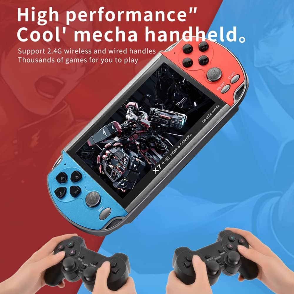 X7 plus Handheld Game Console , Preload 10000 Games Portable Video Games Support