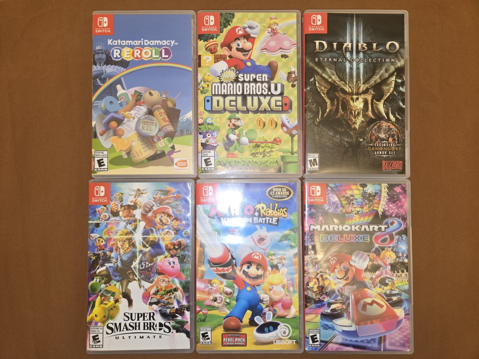 🎮 Nintendo Switch OLED 64GB Bundle – 6 Games + Extra Joy-Cons + 256GB microSD