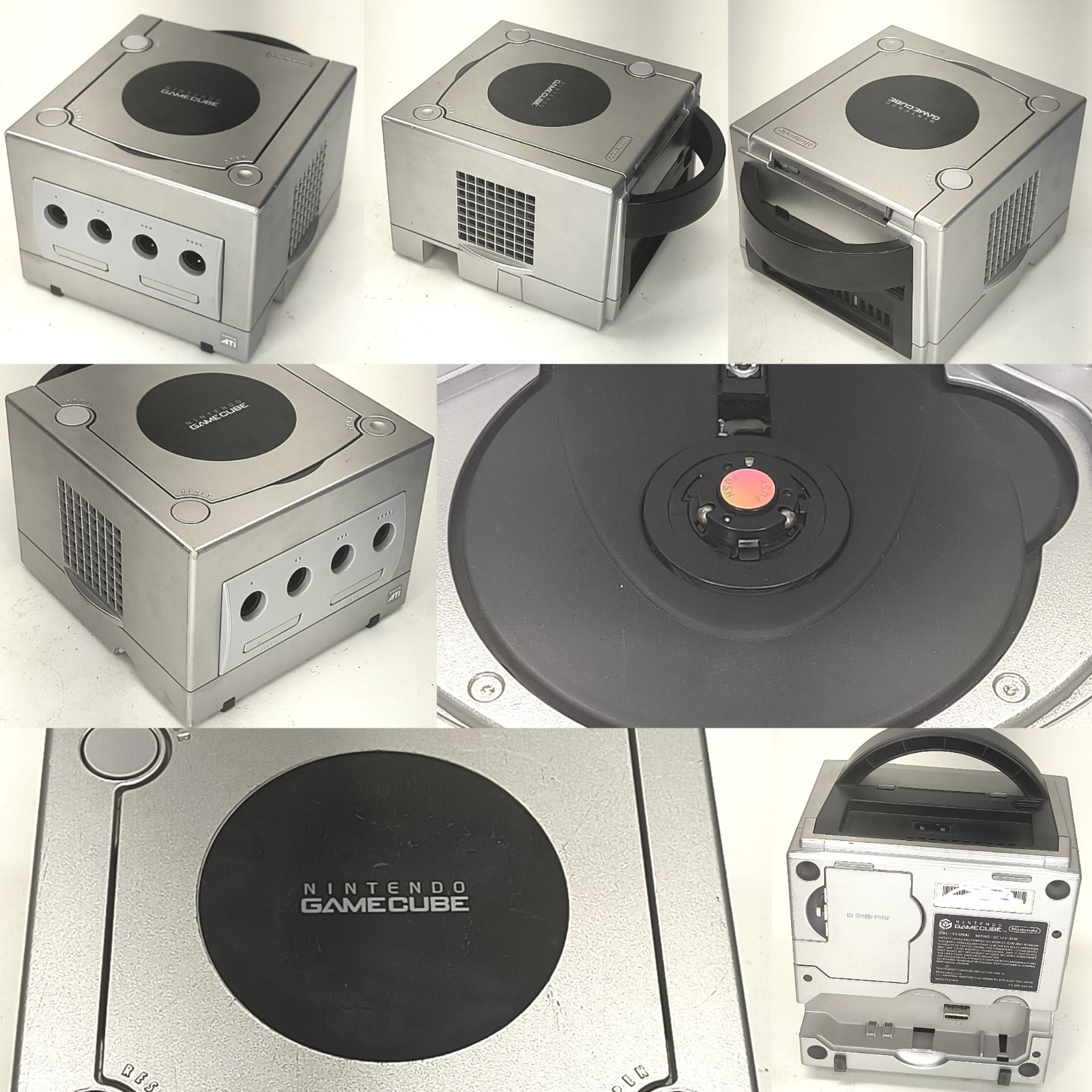 Nintendo GameCube Console Only Platinum System DOL-101 Tested Works