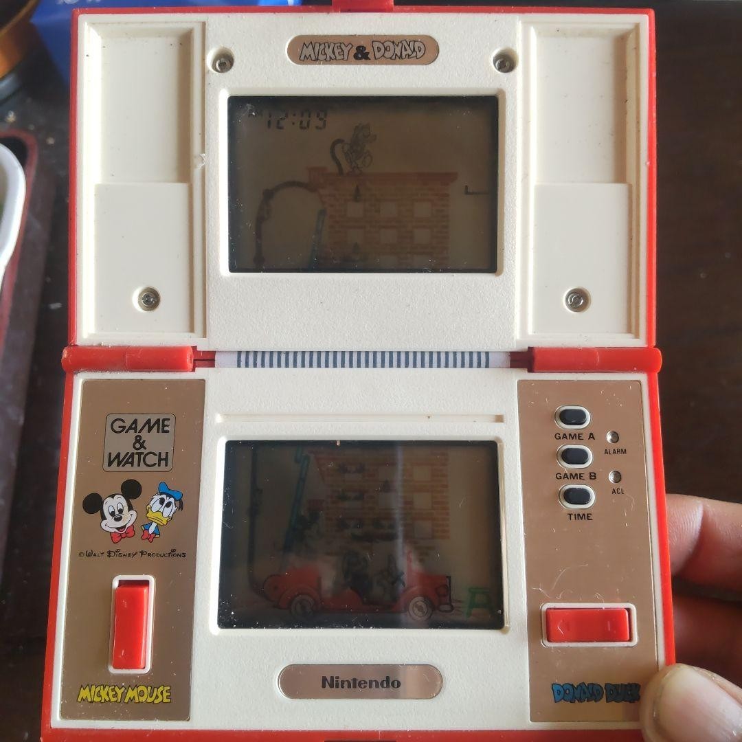 Game Watch MICKEY & DONALD Multi Screen Nintendo DM-53 Handheld Tested Japan