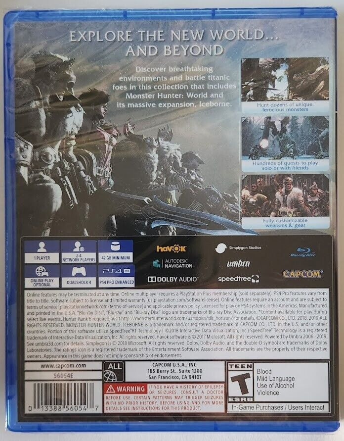Monster Hunter: World – Iceborne [Master Edition] PS4 Brand New Game Special