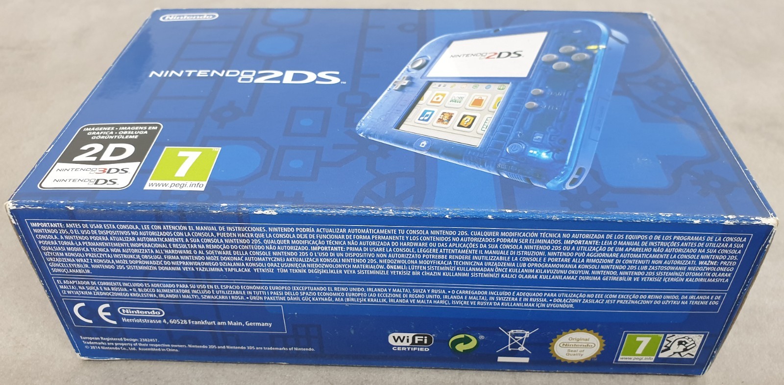 Nintendo 2DS Console Transparent Blue PAL