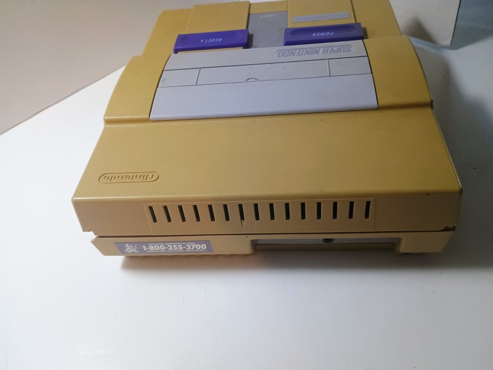 Super Nintendo SNES Console Tested Has Cosmetic Issues See Photos