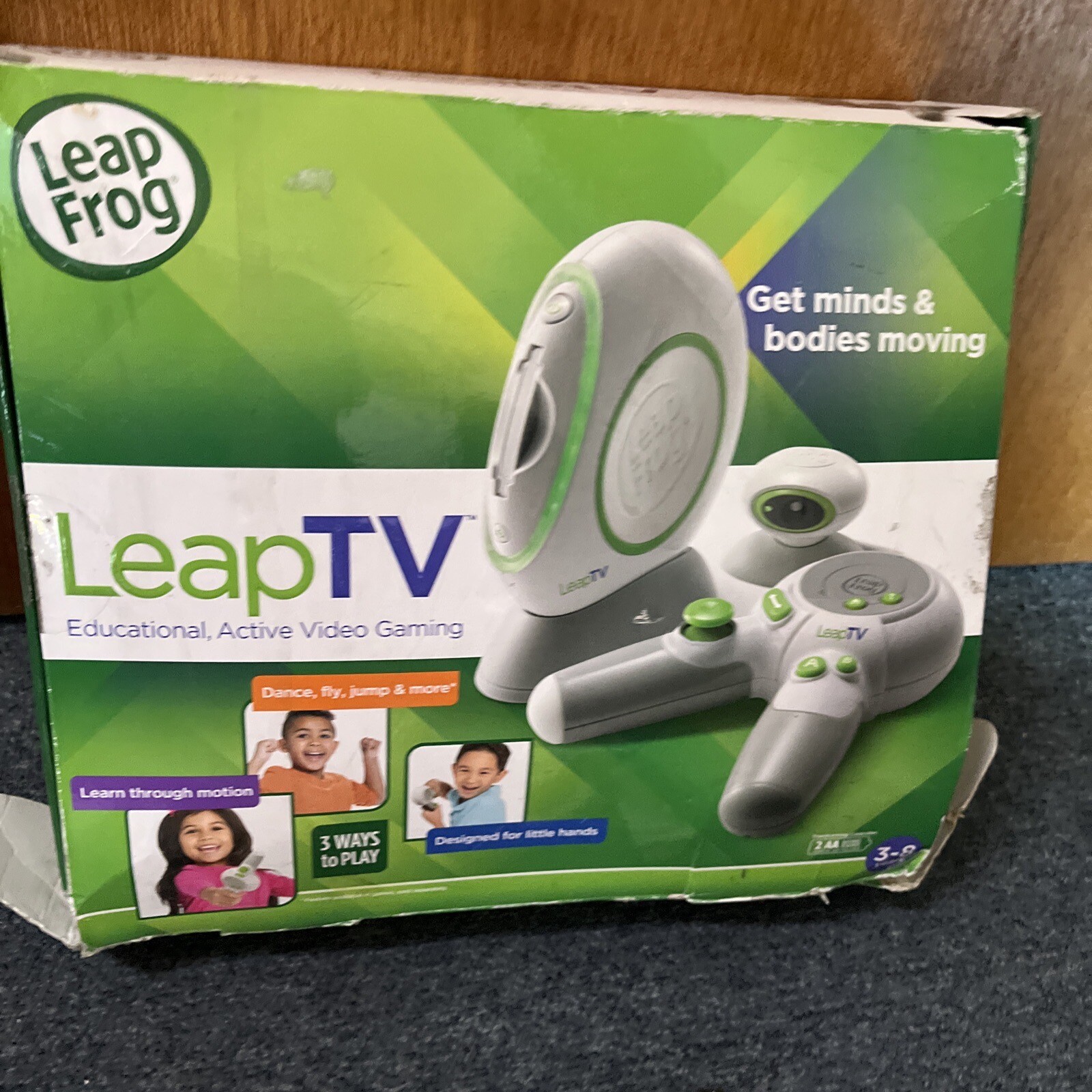 LeapFrog Leap TV Console And Camera With Kart Racing 31511 *For Parts Or Repair*
