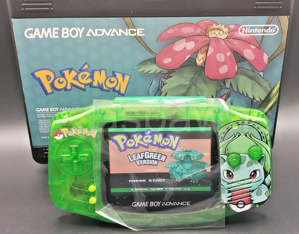 Nintendo Bulbasaur GameBoy Advance GBA IPS 3.0 USBC 1800mAh Rechargeable Battery