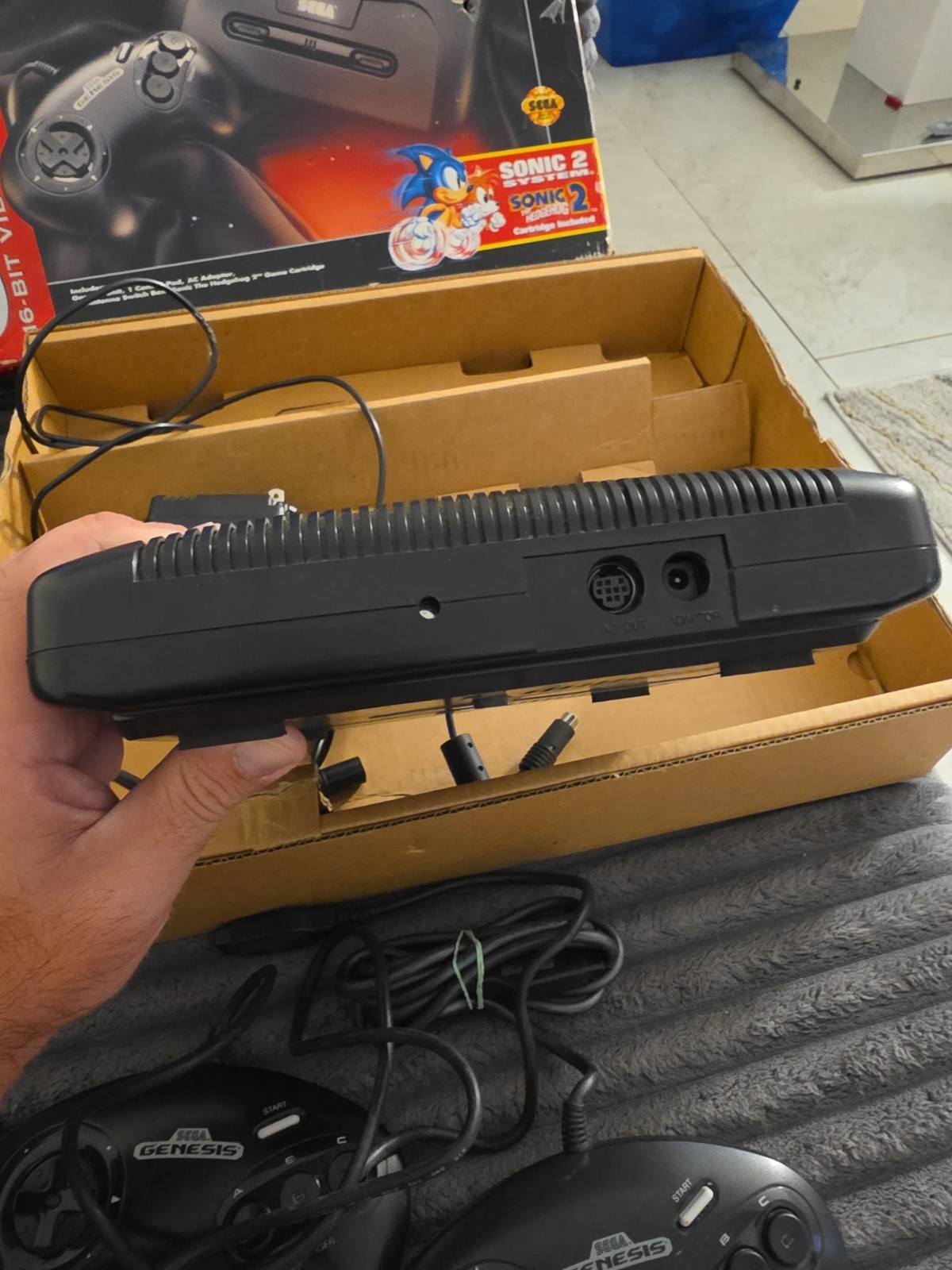 Sega Genesis Model 2 System In Original Box In Great Working Condition