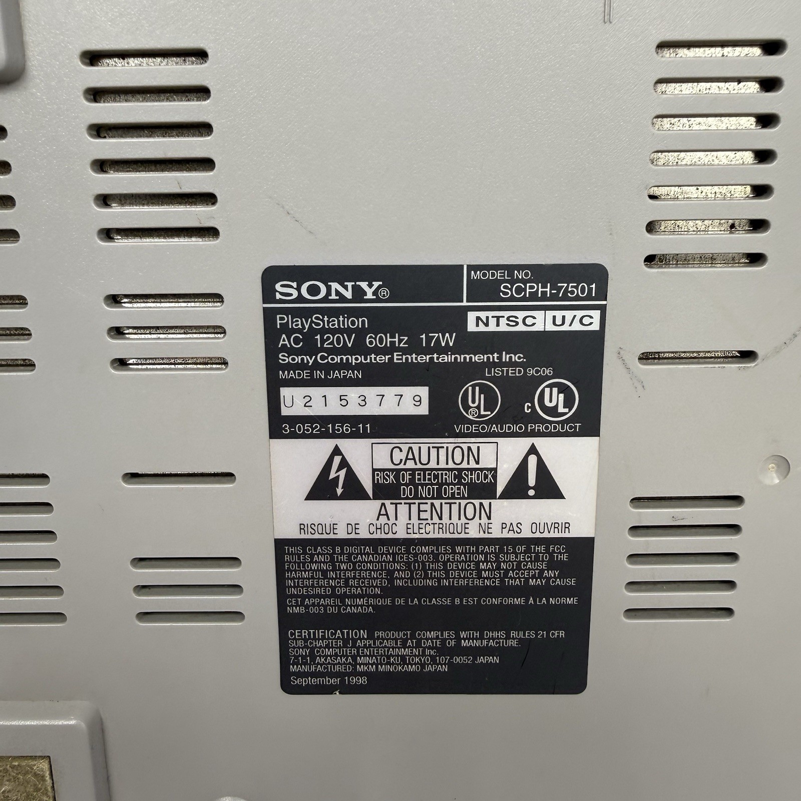 Sony PlayStation 1 System Console PS1 Tested!