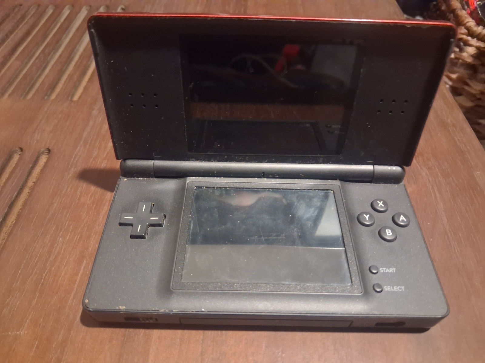 Nintendo DS Lite Crimson Handheld System – Red/Black Tested 1 Game No Pen