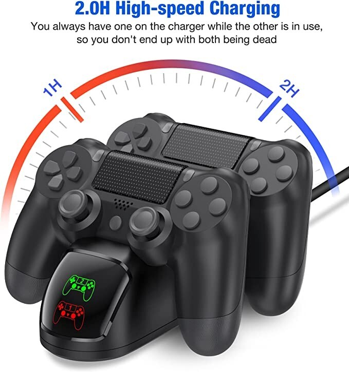 PS4 Controller Charger Charging Station USB Playstation4 /PS4/PS4 Slim/PS4 Pro