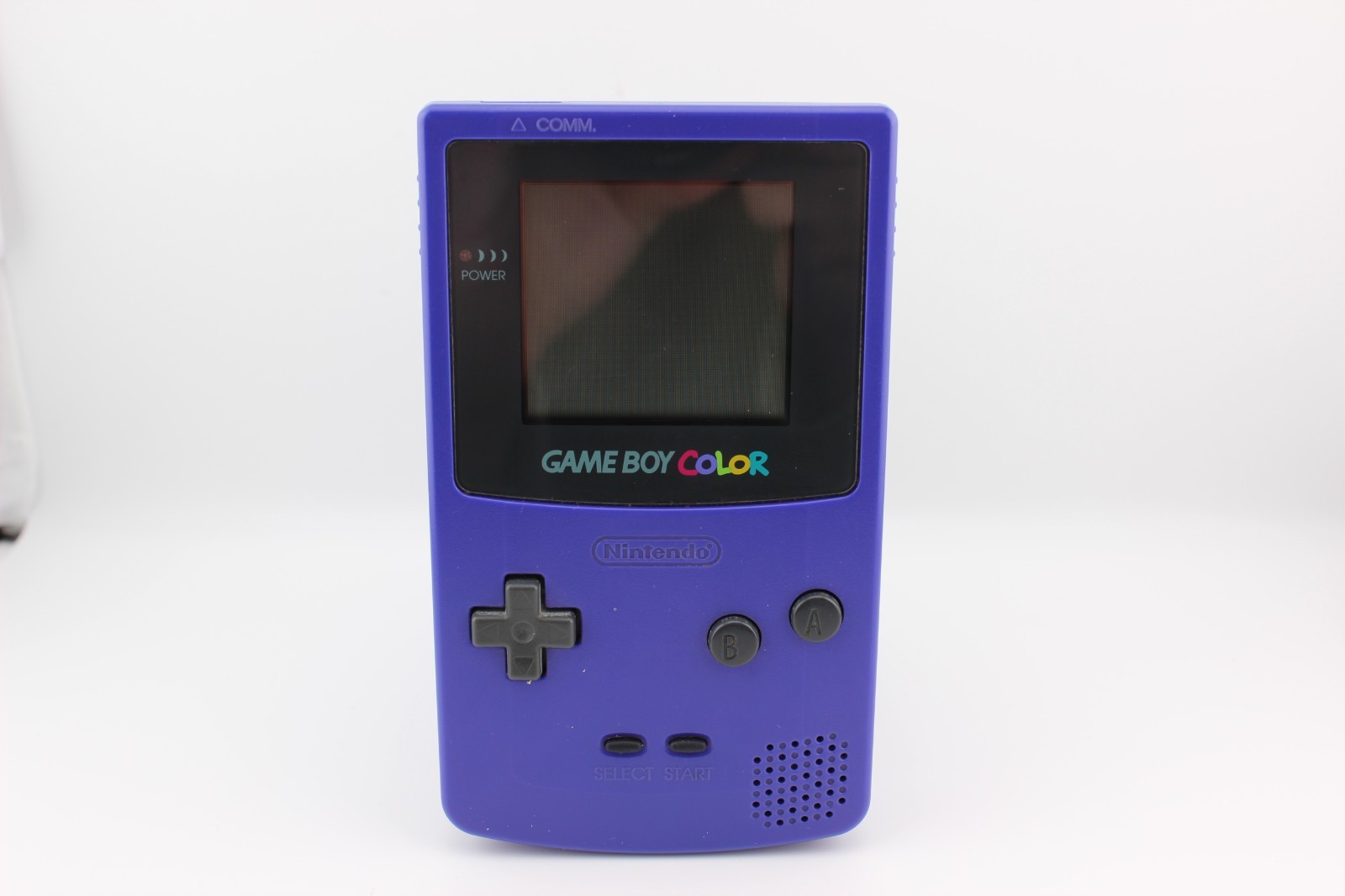 Nintendo Game Boy Color Grape Handheld System TESTED No Battery Cap