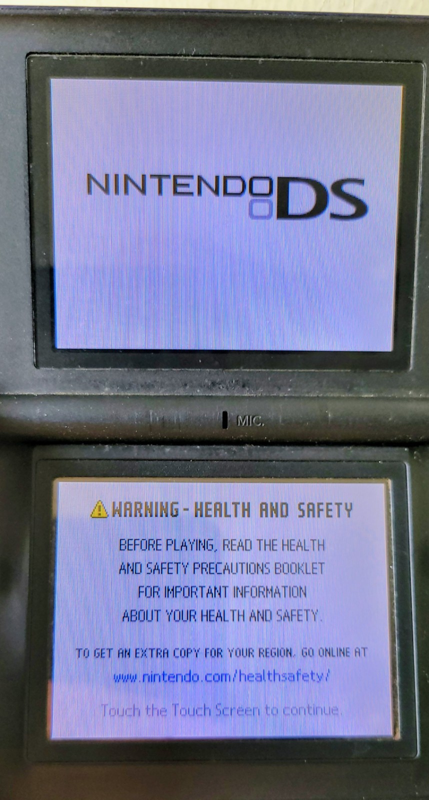Nintendo DS Lite Handheld Console Cobalt Blue WORKS – TESTED – HINGE DAMAGE