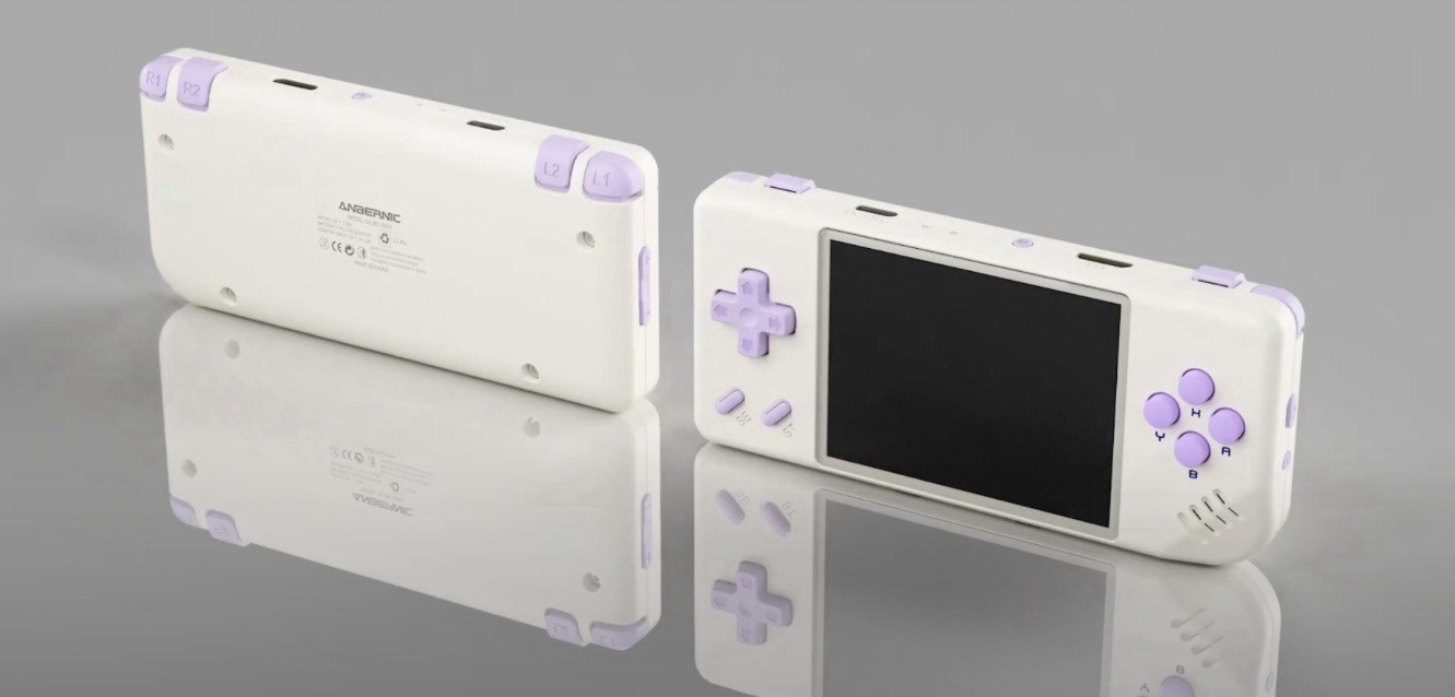Anbernic RG28XX 32GB Handheld Console – White/Violet Brand NEW!