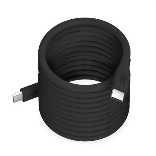 CIO Soft Spiral Silicone Cable CtoC Type-C/USB-C Fast Charging with Magnetic
