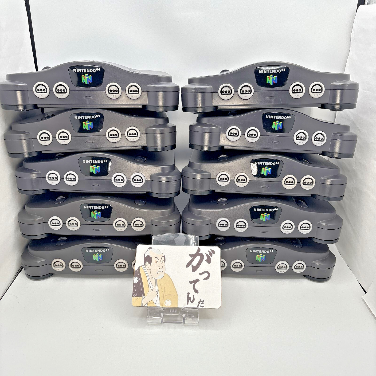 Nintendo 64 Lot of 10 Console with Jumper(Terminator) packs TESTED NUS-001