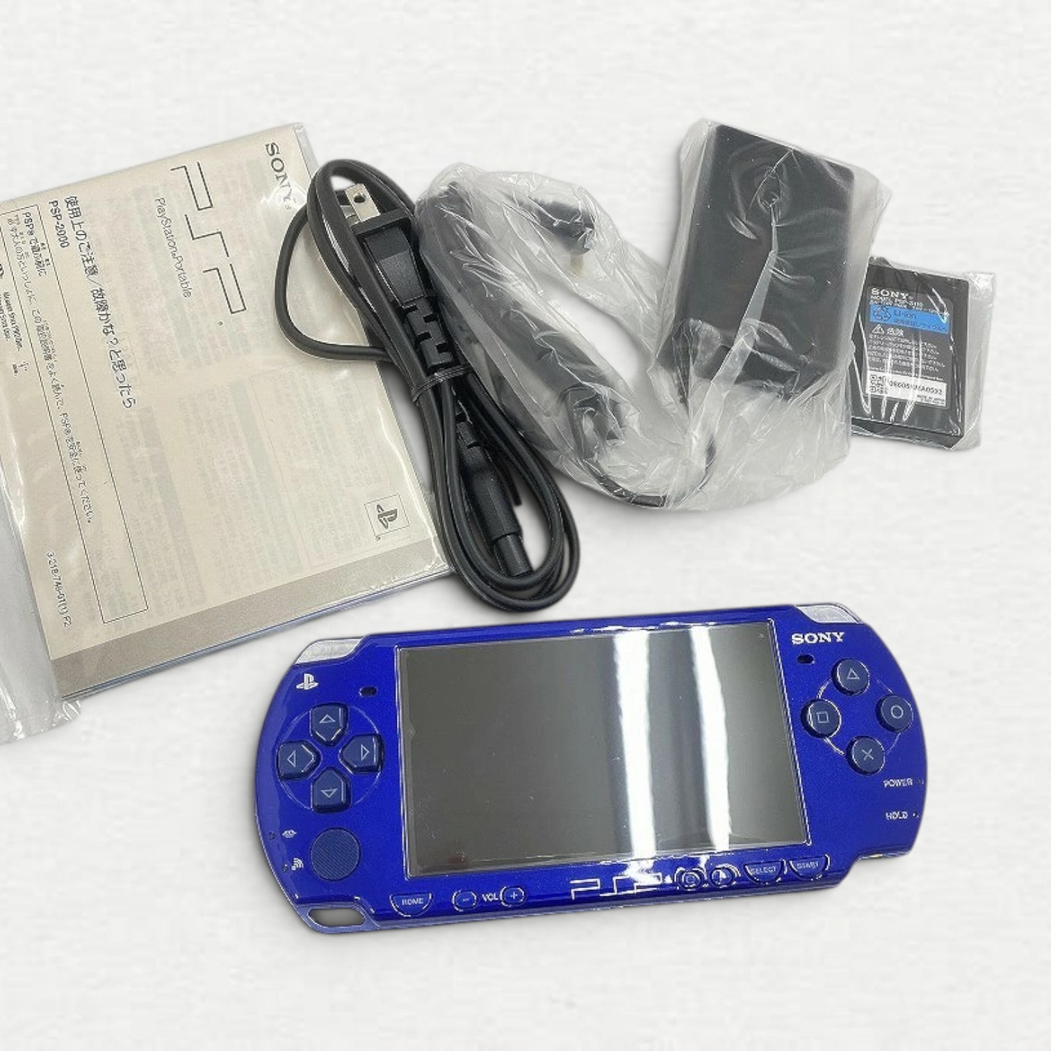 Sony PlayStation Portable PSP-2000 Handheld System Console Wi-Fi Metallic Blue