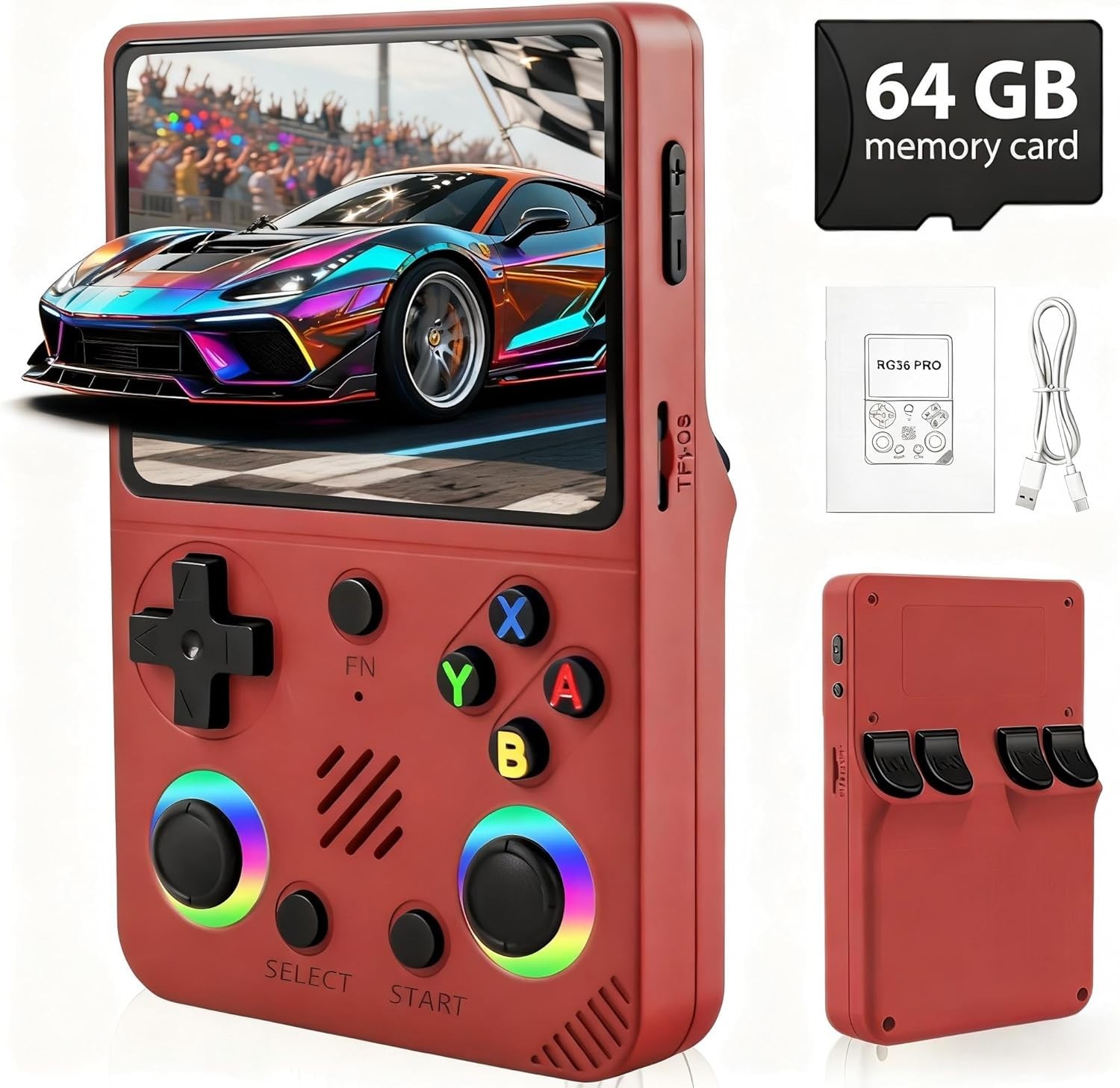 RG36PRO Video Game Console – Lightweight, Ergonomic Design for Play Anywhere