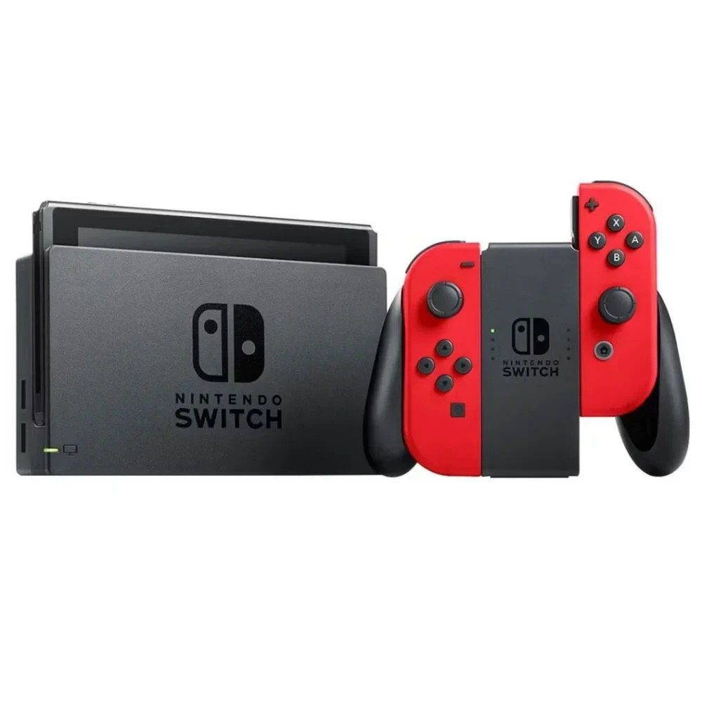 🎮 Nintendo 🎮 Switch Super Mario Odyssey Edition Bundle – Red Joy-Con