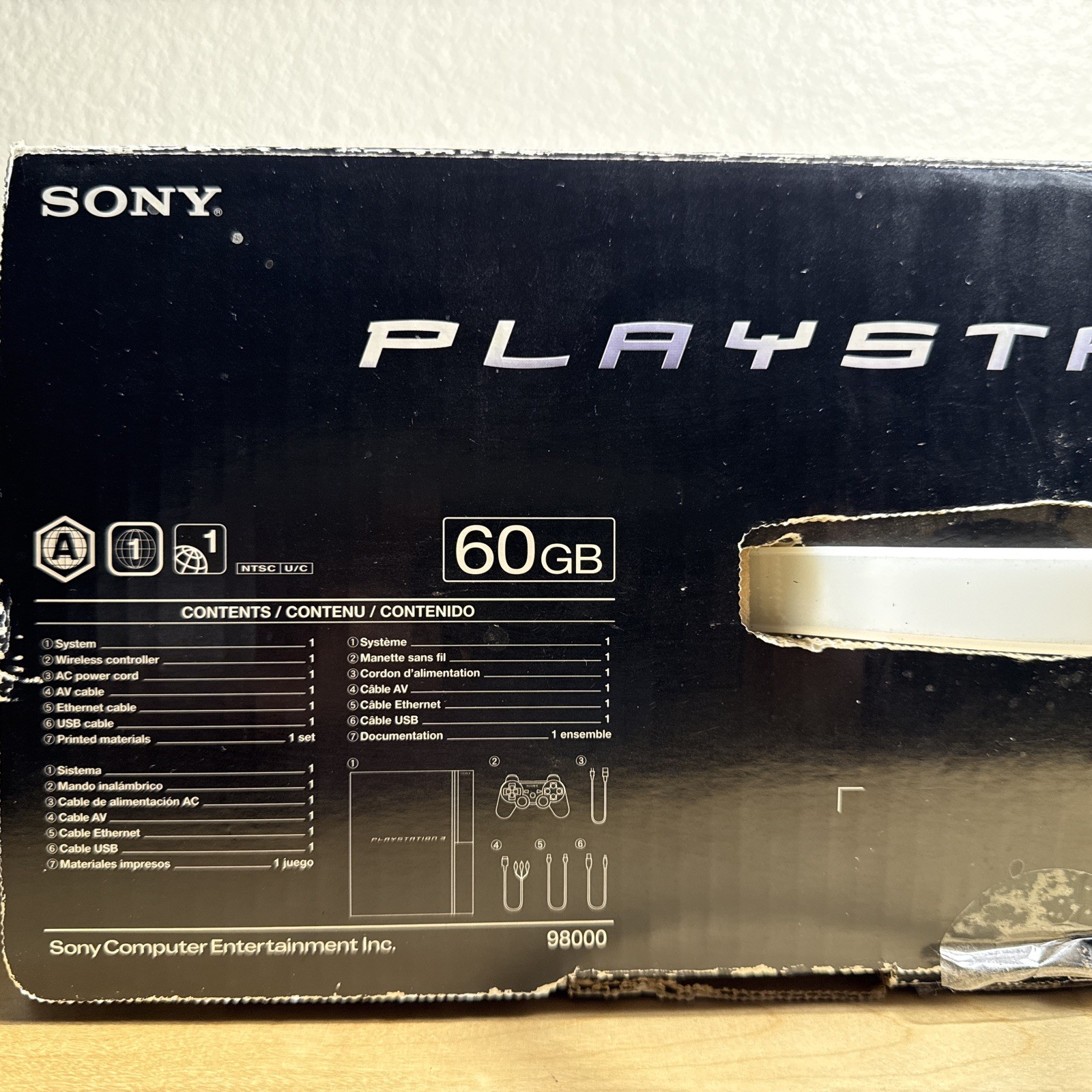 PlayStation 3 Backwards Compatible PS3 CECHA01 60GB With Original Box Tested
