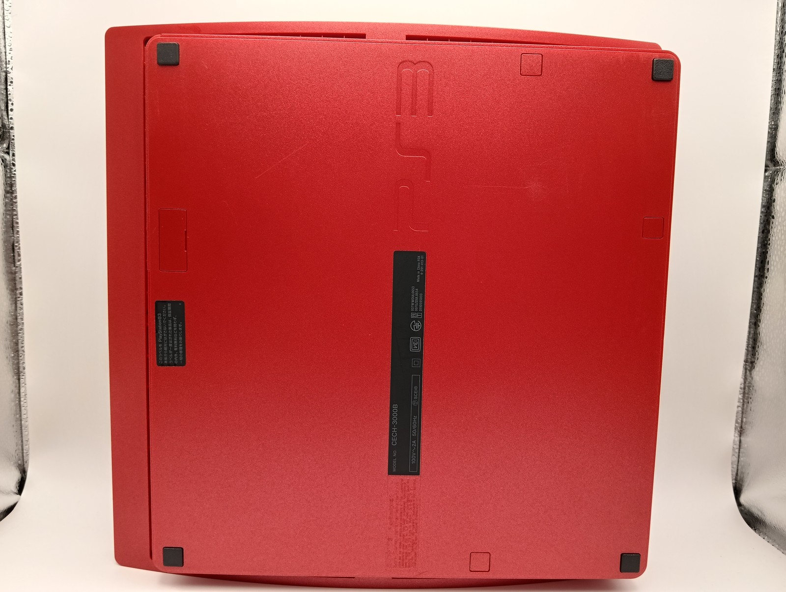PS3 Slim Console CECH-3000B Scarlet Red 320GB Sony PlayStation 3 Tested Working