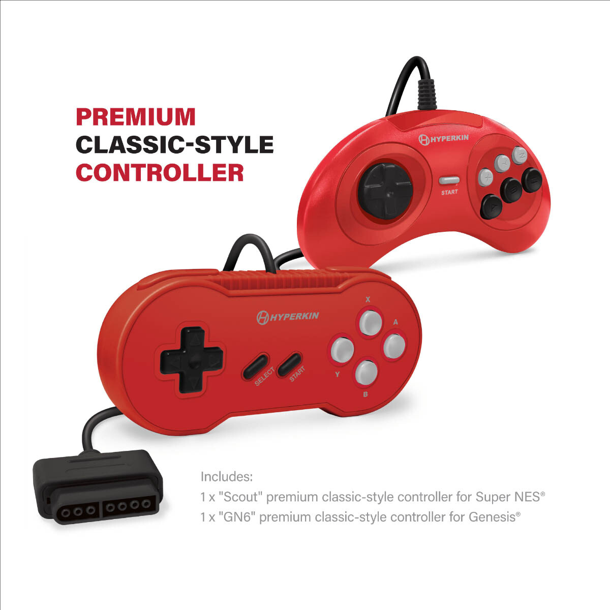 Hyperkin RetroN 3 AV Console for NES, SNES,Super Famicom, Genesis/Mega Drive Red
