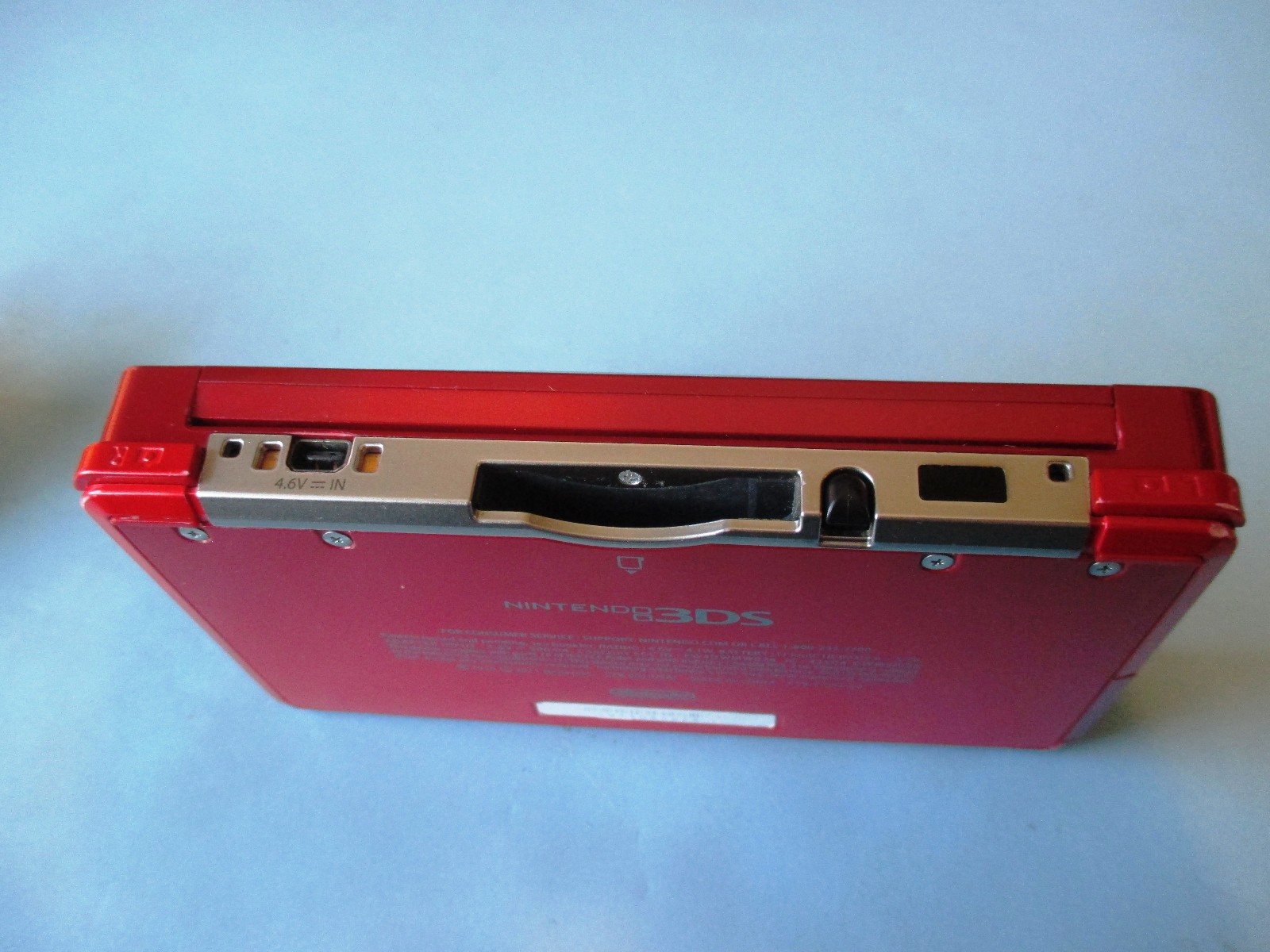 Nintendo 3DS Flame Red System w/Charger FREE Shipping!