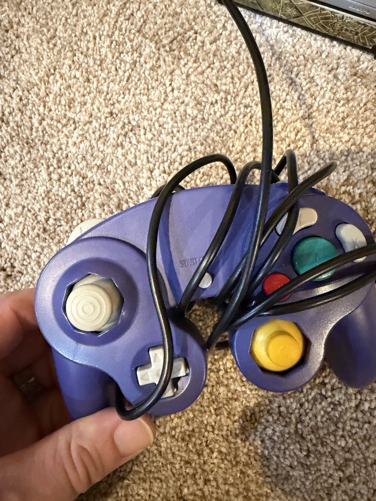 Nintendo DOL-101 GameCube Console – Black Purple Remote with Power & Video Cords