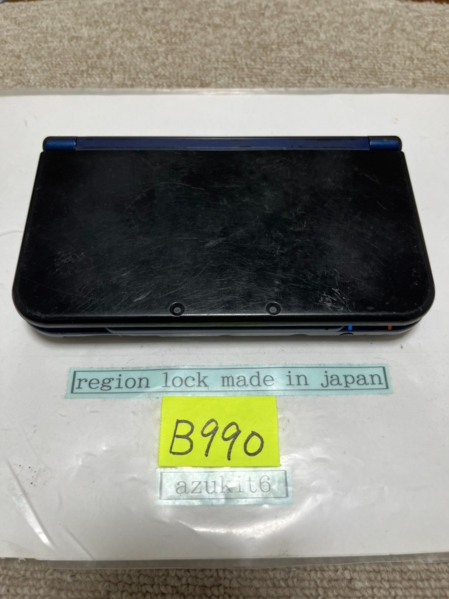 New 3DS LL XL Metalic blue Japan Nintendo Console region Japanese B990