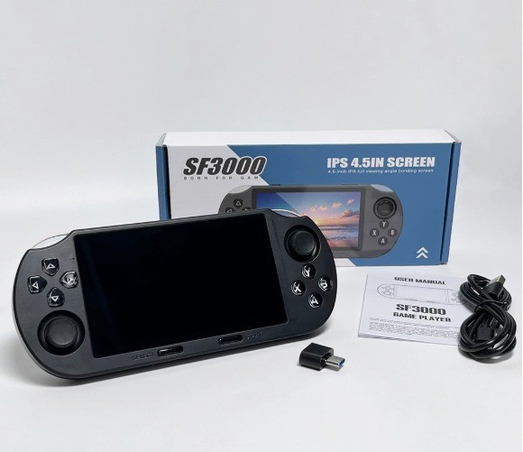 SF3000 Handheld Retro Gaming Console,Video Emulator Console IPS With 20000 Games