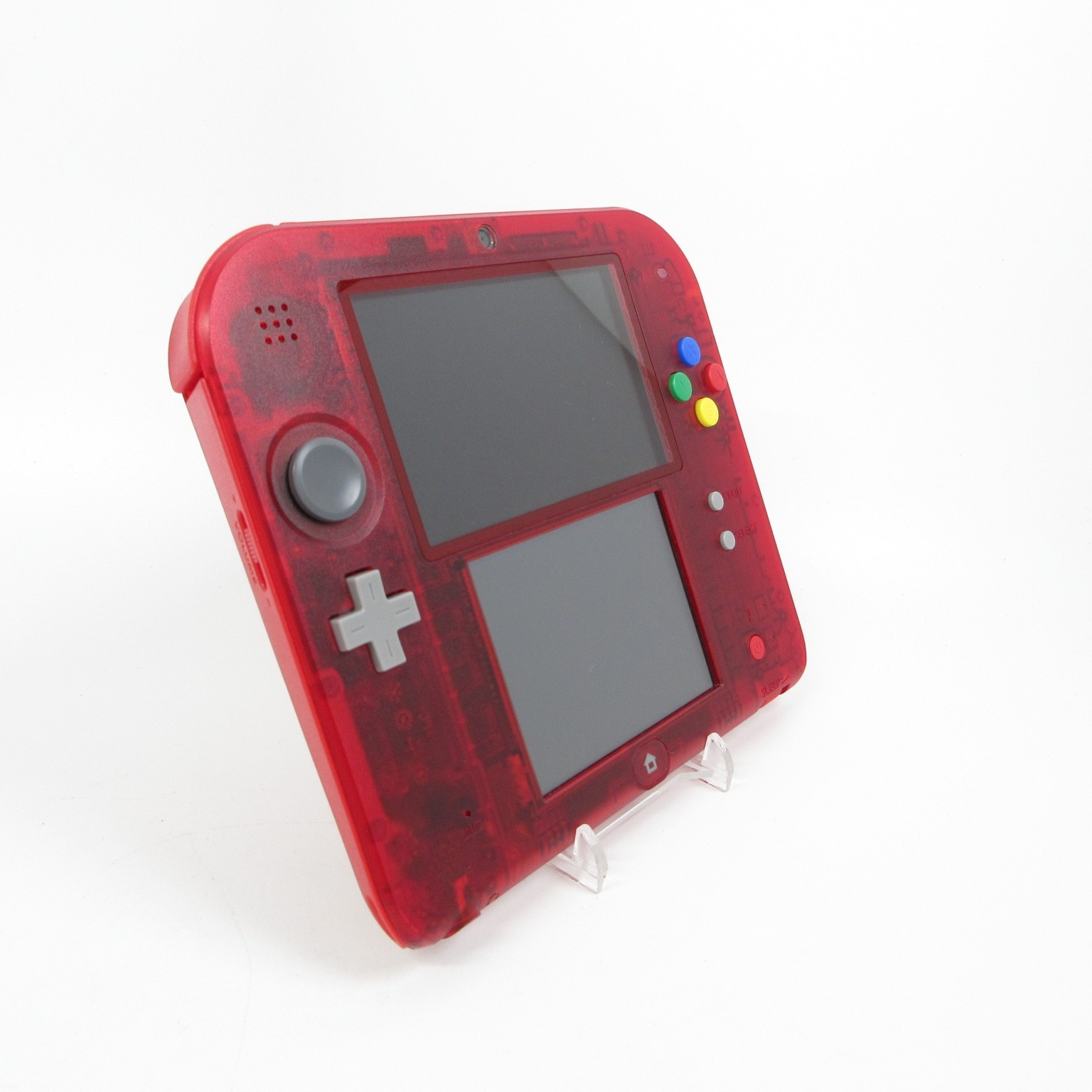 【Near Mint】Nintendo 2DS Pokemon Clear Red Console ONLY Japanese Edition #DEN0523